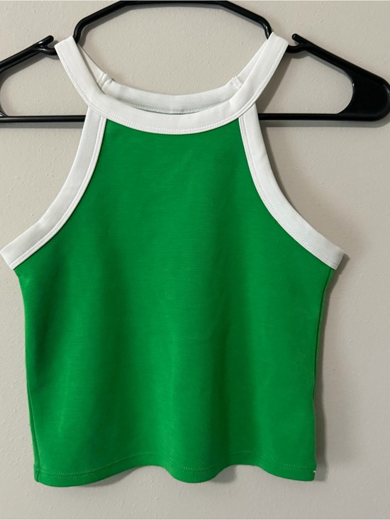 Zara Other - Zara Green Tank Top with White Trim Girls Size 9-10